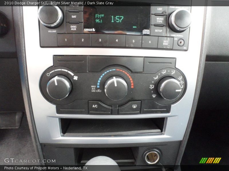 Bright Silver Metallic / Dark Slate Gray 2010 Dodge Charger SXT