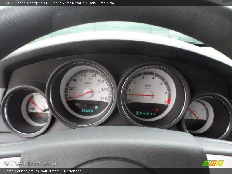 Bright Silver Metallic / Dark Slate Gray 2010 Dodge Charger SXT
