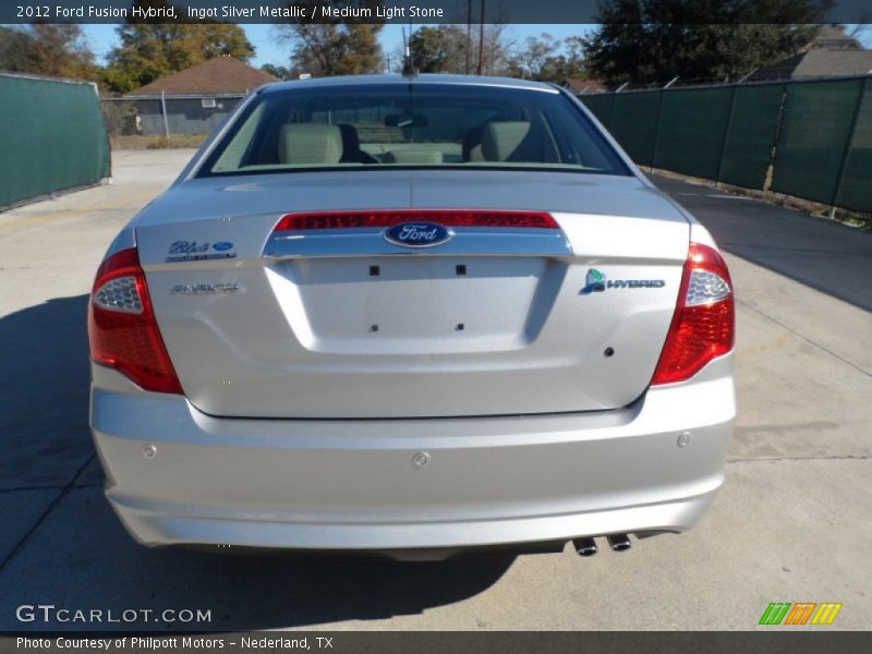 Ingot Silver Metallic / Medium Light Stone 2012 Ford Fusion Hybrid