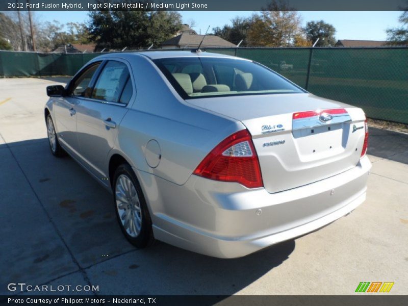 Ingot Silver Metallic / Medium Light Stone 2012 Ford Fusion Hybrid