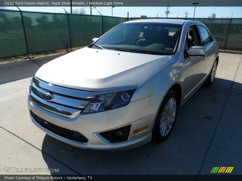 Ingot Silver Metallic / Medium Light Stone 2012 Ford Fusion Hybrid