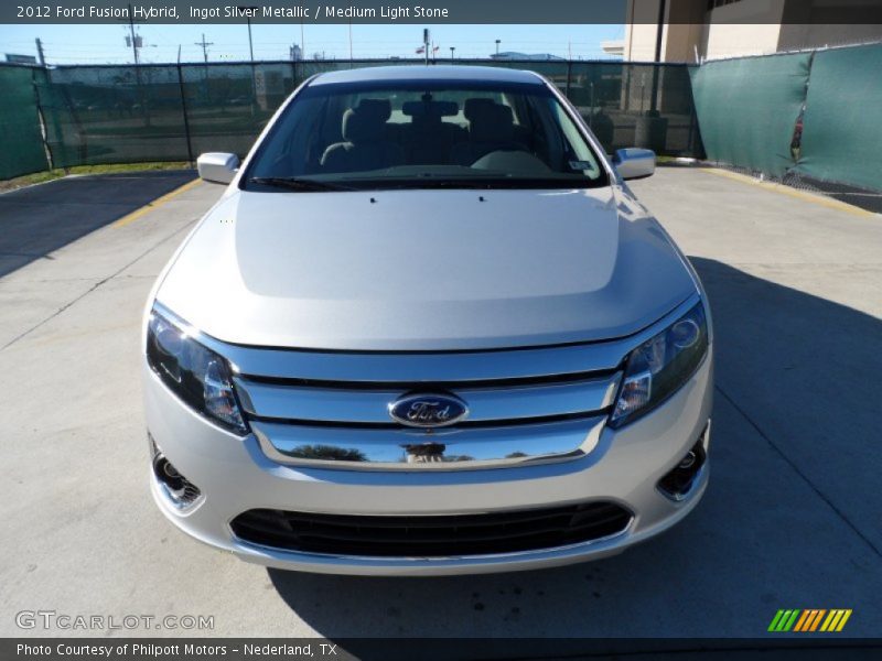 Ingot Silver Metallic / Medium Light Stone 2012 Ford Fusion Hybrid