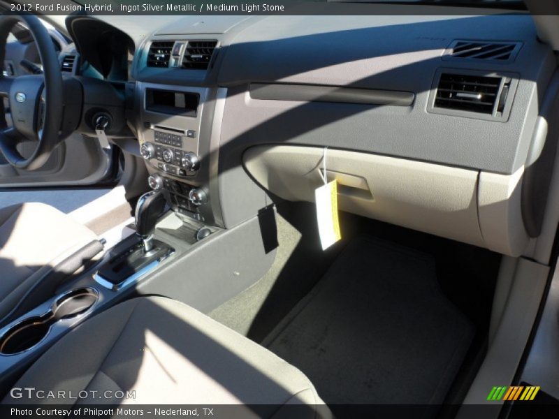 Ingot Silver Metallic / Medium Light Stone 2012 Ford Fusion Hybrid