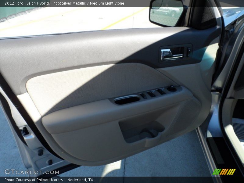 Ingot Silver Metallic / Medium Light Stone 2012 Ford Fusion Hybrid