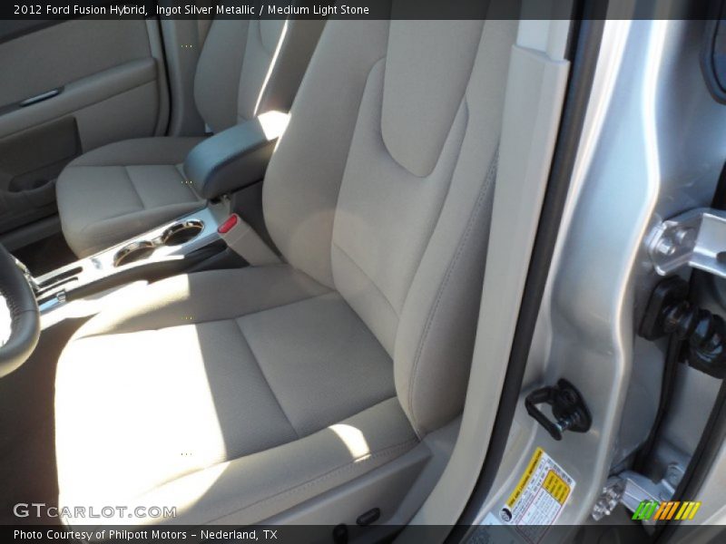 Ingot Silver Metallic / Medium Light Stone 2012 Ford Fusion Hybrid