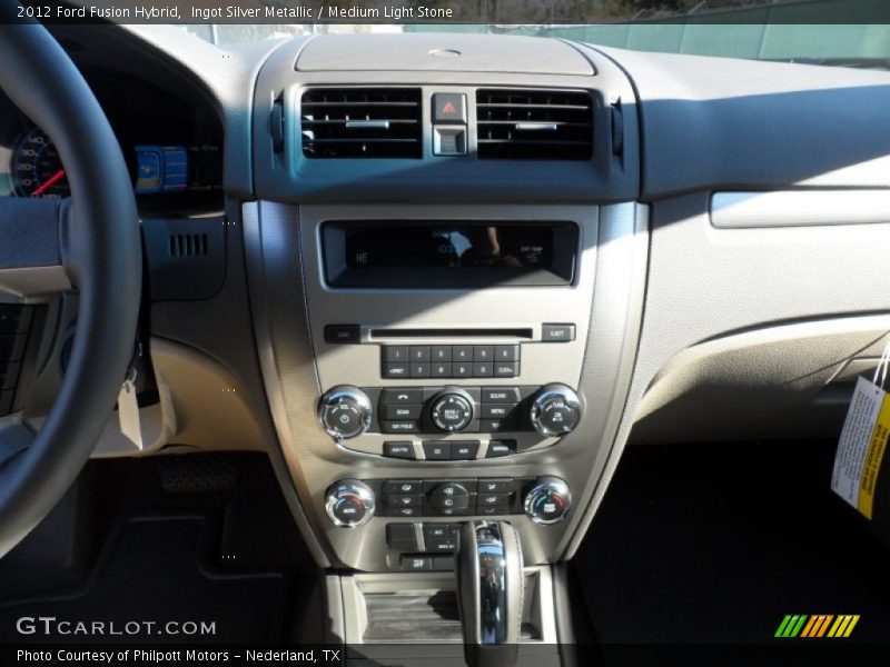 Ingot Silver Metallic / Medium Light Stone 2012 Ford Fusion Hybrid