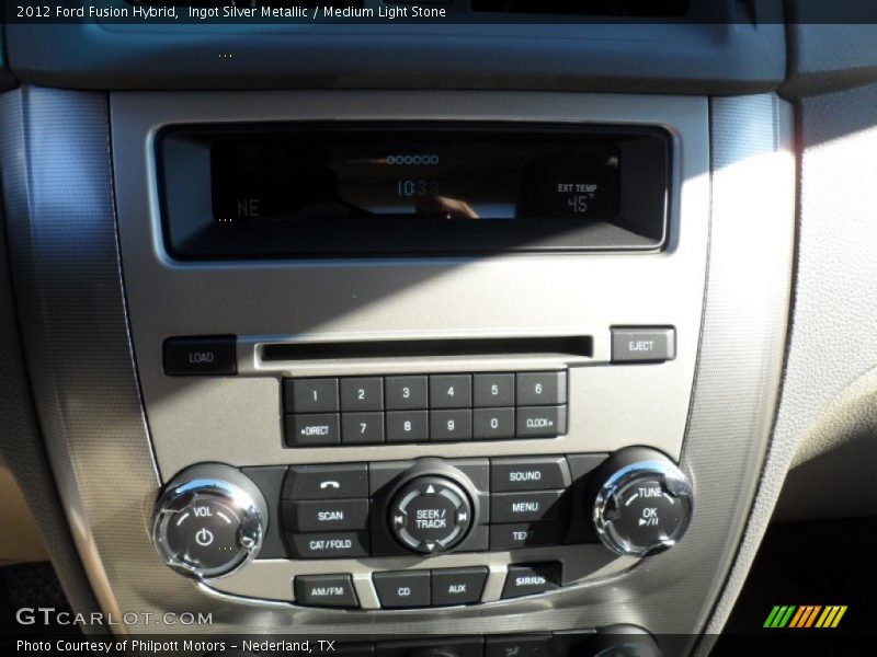Ingot Silver Metallic / Medium Light Stone 2012 Ford Fusion Hybrid