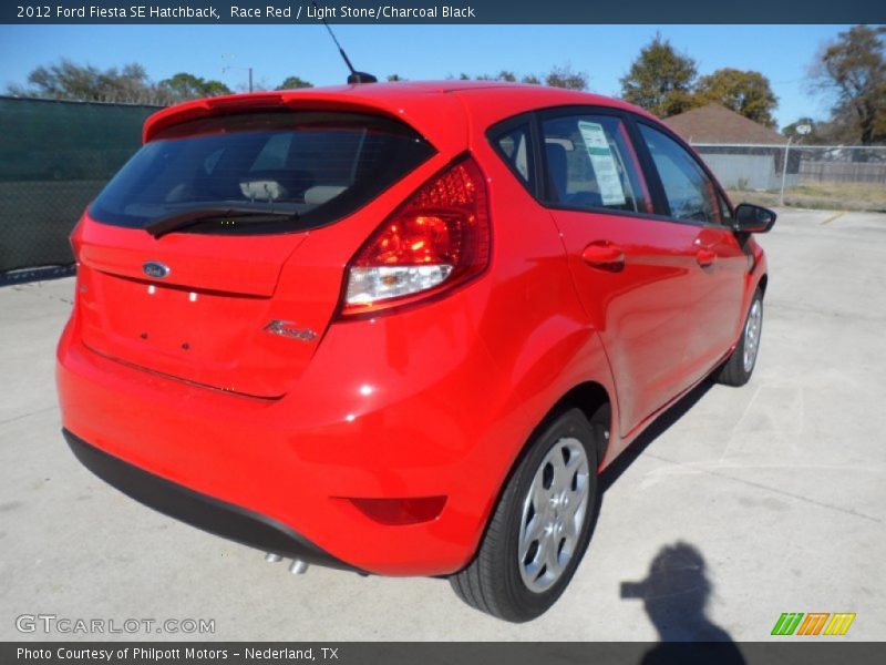 Race Red / Light Stone/Charcoal Black 2012 Ford Fiesta SE Hatchback