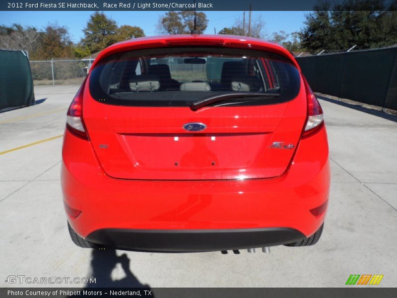 Race Red / Light Stone/Charcoal Black 2012 Ford Fiesta SE Hatchback
