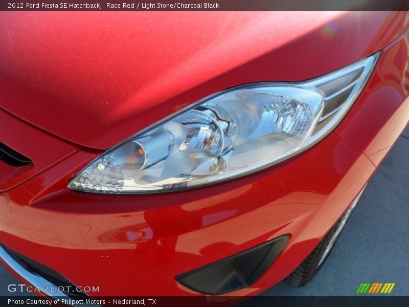 Race Red / Light Stone/Charcoal Black 2012 Ford Fiesta SE Hatchback