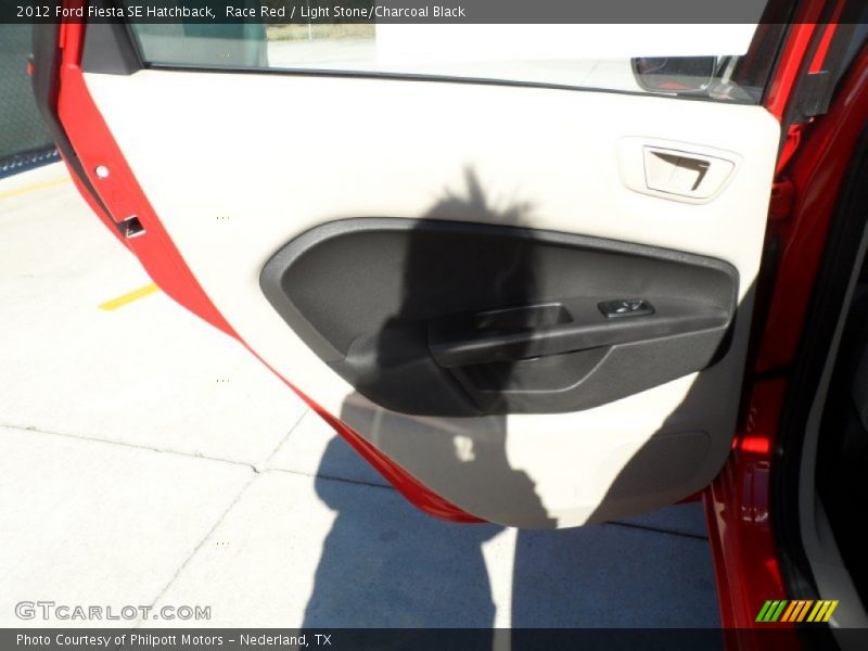 Race Red / Light Stone/Charcoal Black 2012 Ford Fiesta SE Hatchback