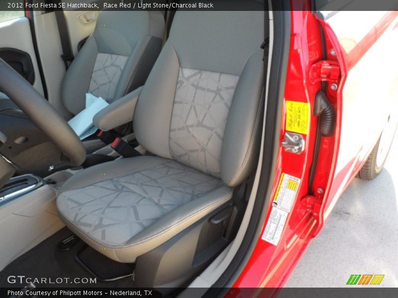  2012 Fiesta SE Hatchback Light Stone/Charcoal Black Interior