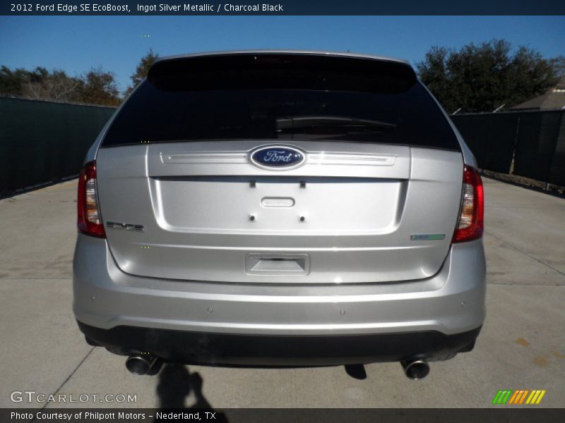 Ingot Silver Metallic / Charcoal Black 2012 Ford Edge SE EcoBoost