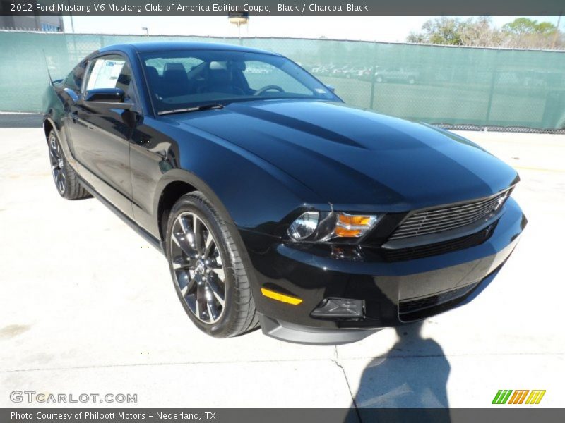 Black / Charcoal Black 2012 Ford Mustang V6 Mustang Club of America Edition Coupe
