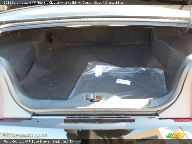  2012 Mustang V6 Mustang Club of America Edition Coupe Trunk