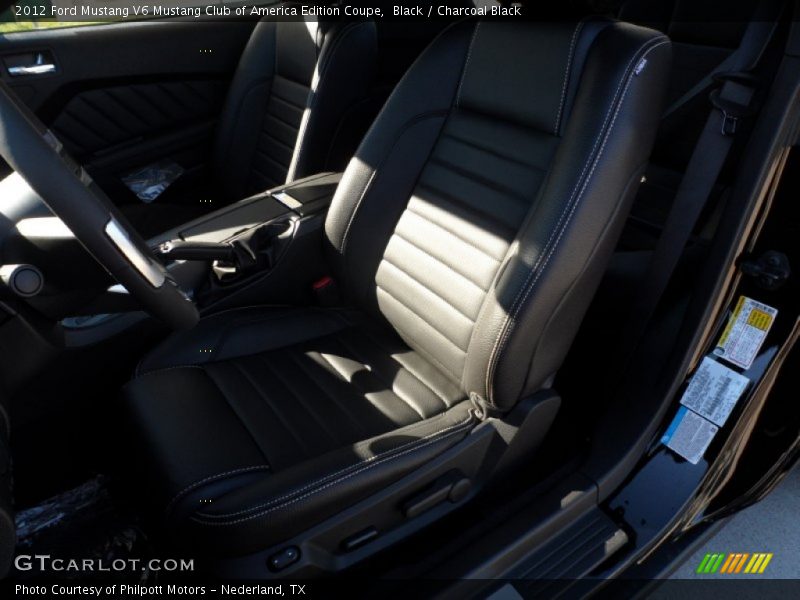 Black / Charcoal Black 2012 Ford Mustang V6 Mustang Club of America Edition Coupe
