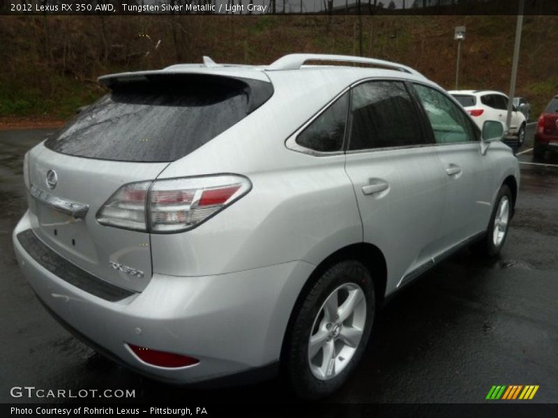 Tungsten Silver Metallic / Light Gray 2012 Lexus RX 350 AWD