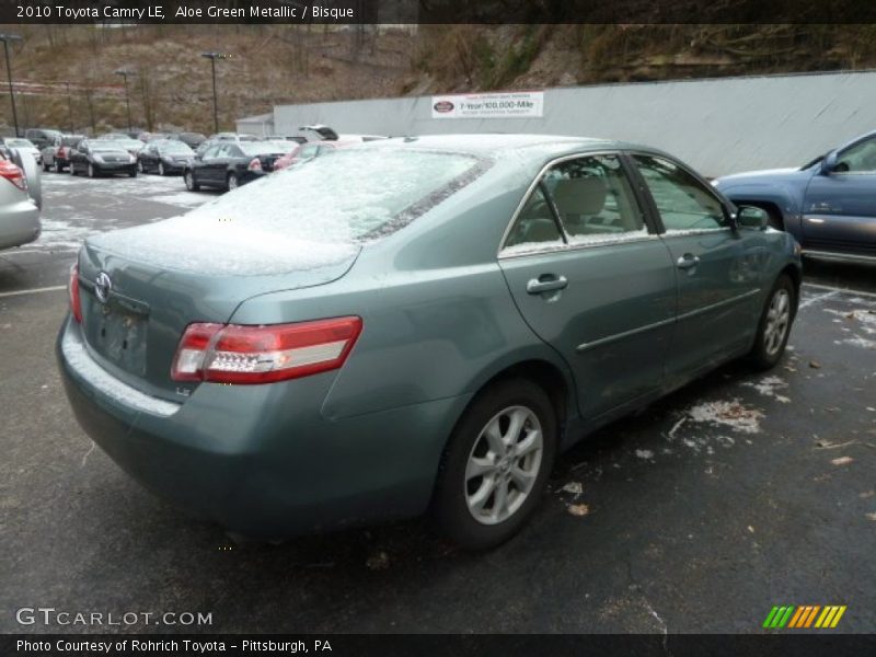 Aloe Green Metallic / Bisque 2010 Toyota Camry LE