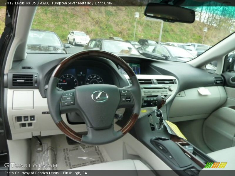 Tungsten Silver Metallic / Light Gray 2012 Lexus RX 350 AWD