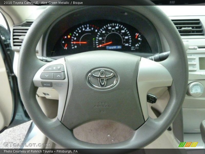 Aloe Green Metallic / Bisque 2010 Toyota Camry LE