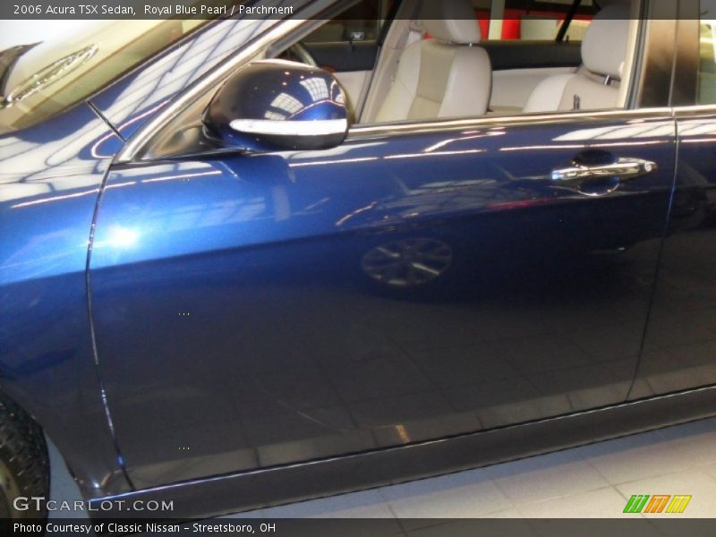 Royal Blue Pearl / Parchment 2006 Acura TSX Sedan