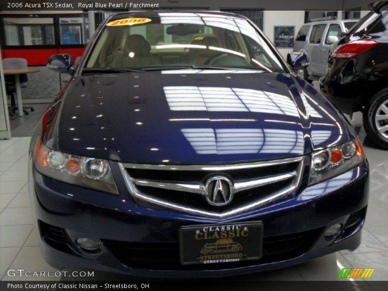 Royal Blue Pearl / Parchment 2006 Acura TSX Sedan