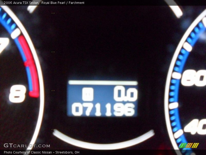 Royal Blue Pearl / Parchment 2006 Acura TSX Sedan