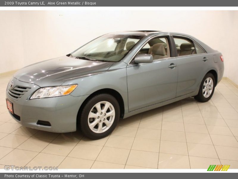 Aloe Green Metallic / Bisque 2009 Toyota Camry LE