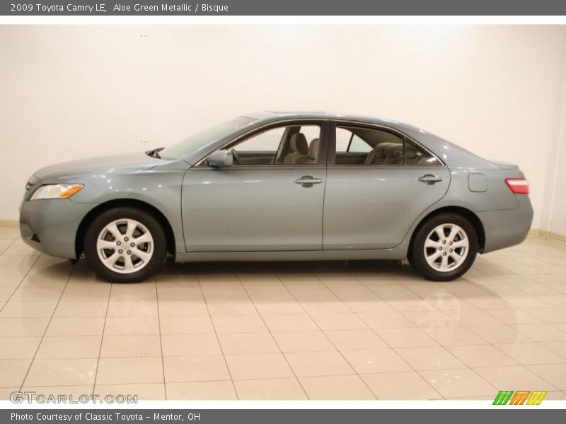Aloe Green Metallic / Bisque 2009 Toyota Camry LE