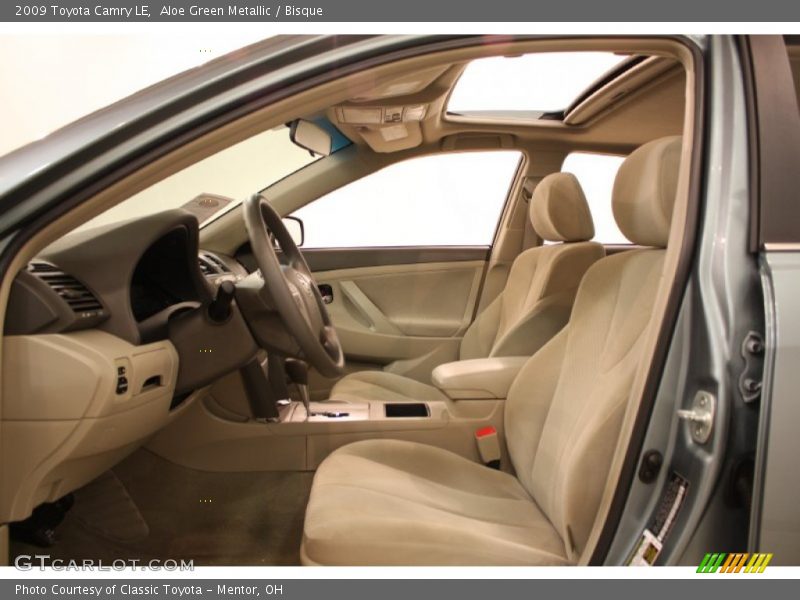 Aloe Green Metallic / Bisque 2009 Toyota Camry LE