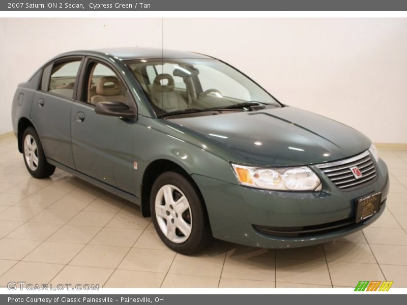 Cypress Green / Tan 2007 Saturn ION 2 Sedan