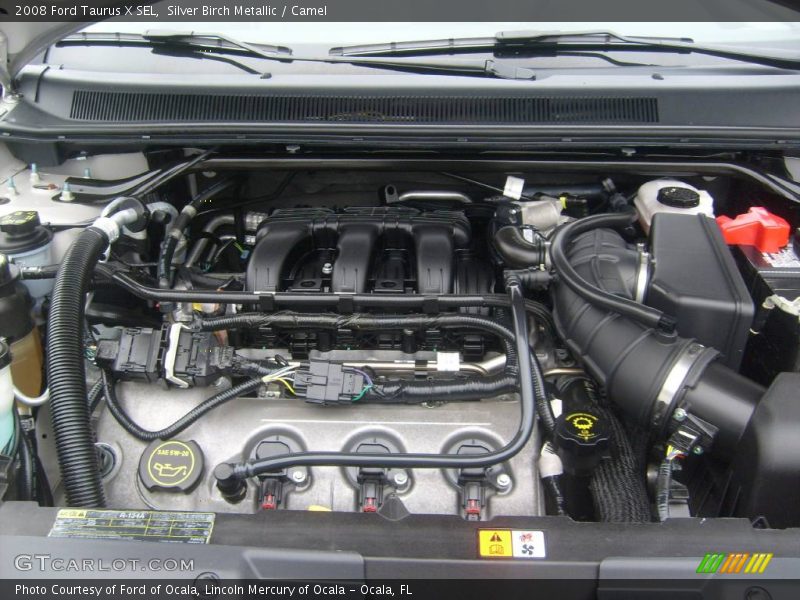 Silver Birch Metallic / Camel 2008 Ford Taurus X SEL