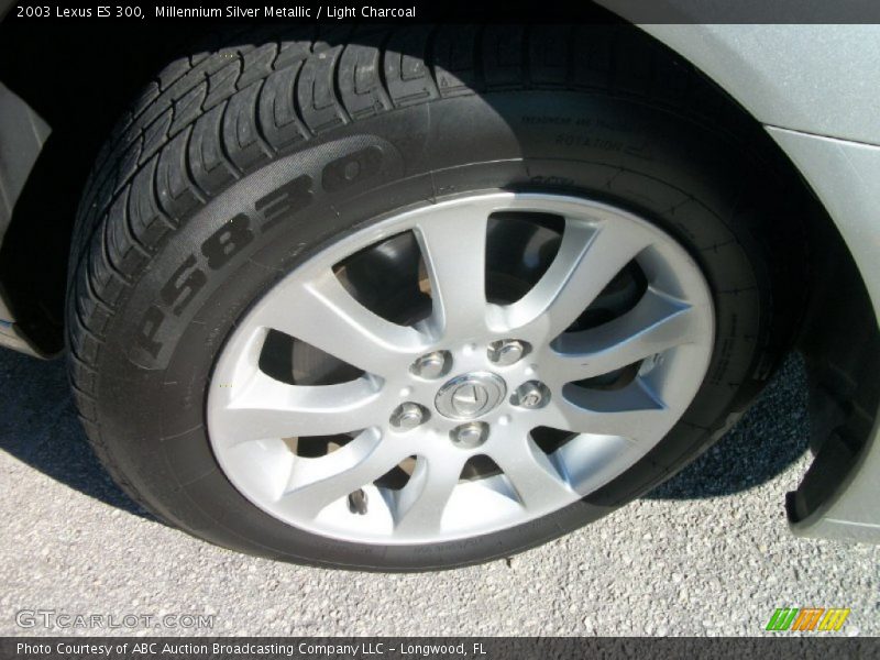 Millennium Silver Metallic / Light Charcoal 2003 Lexus ES 300
