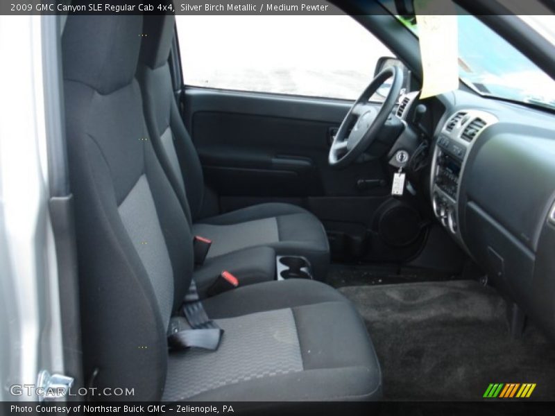  2009 Canyon SLE Regular Cab 4x4 Medium Pewter Interior