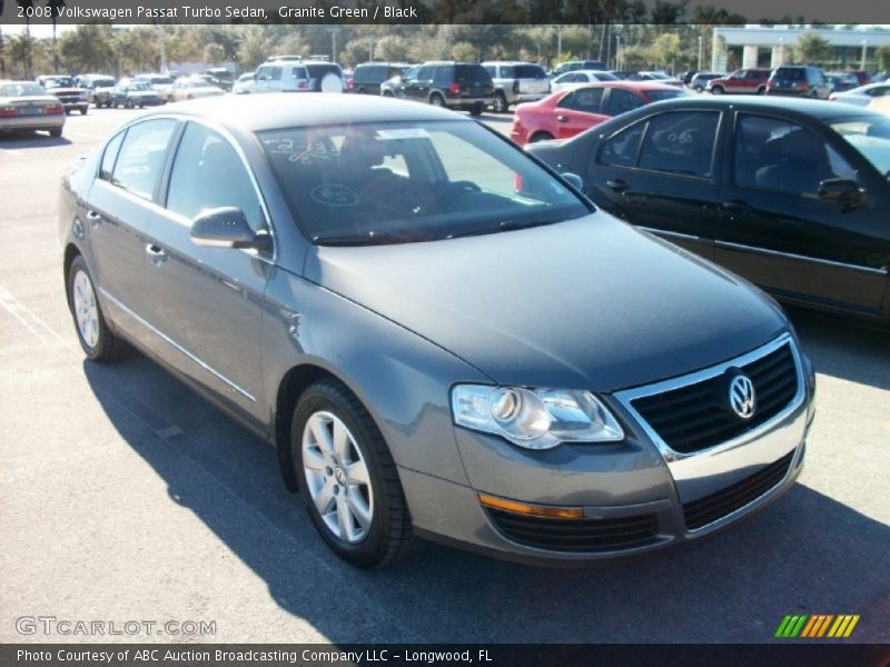 Granite Green / Black 2008 Volkswagen Passat Turbo Sedan