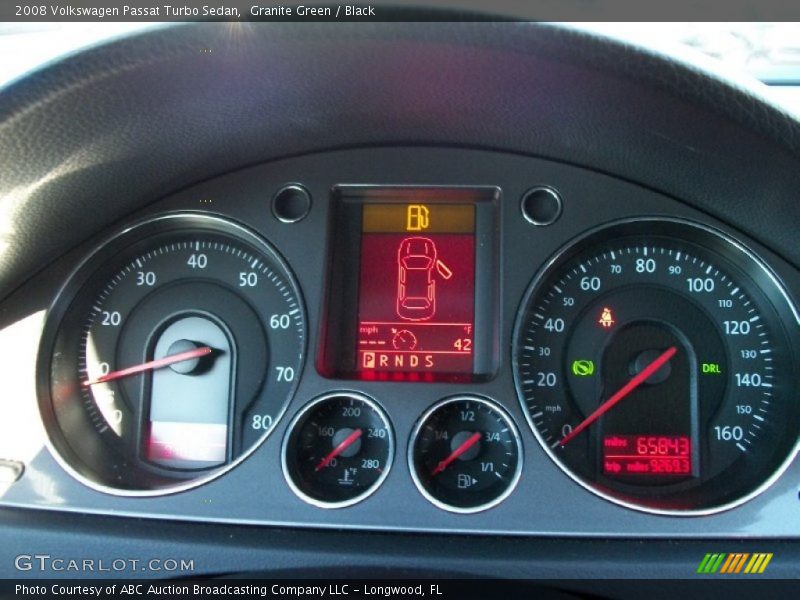 Granite Green / Black 2008 Volkswagen Passat Turbo Sedan