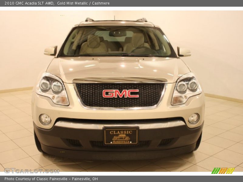 Gold Mist Metallic / Cashmere 2010 GMC Acadia SLT AWD