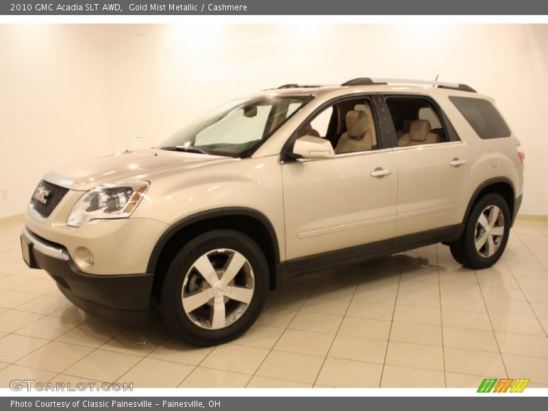 Gold Mist Metallic / Cashmere 2010 GMC Acadia SLT AWD