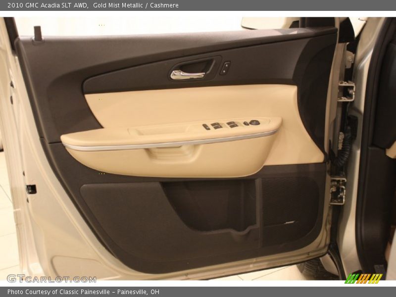 Gold Mist Metallic / Cashmere 2010 GMC Acadia SLT AWD