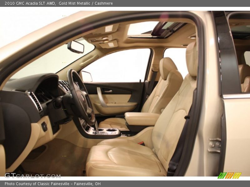 Gold Mist Metallic / Cashmere 2010 GMC Acadia SLT AWD