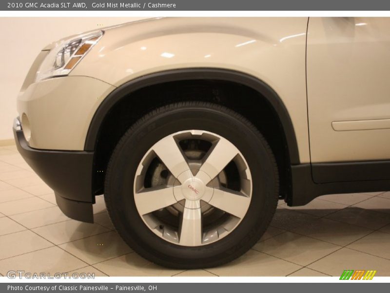 Gold Mist Metallic / Cashmere 2010 GMC Acadia SLT AWD