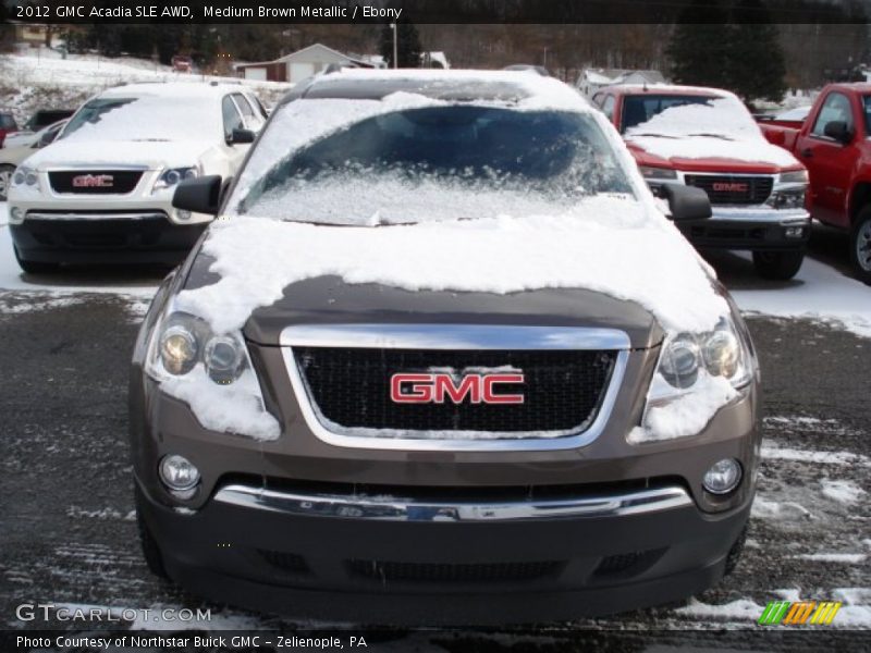 Medium Brown Metallic / Ebony 2012 GMC Acadia SLE AWD