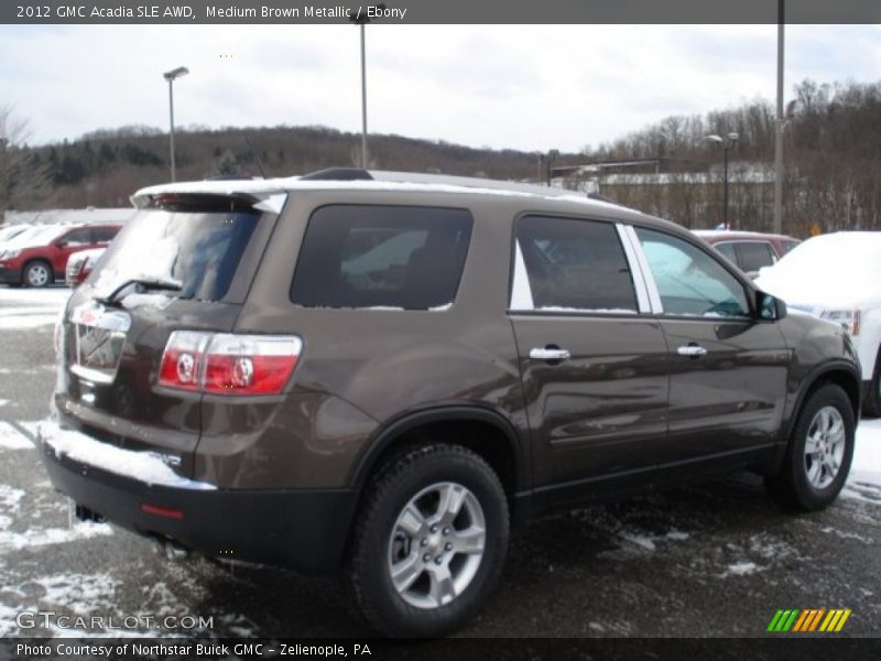 Medium Brown Metallic / Ebony 2012 GMC Acadia SLE AWD