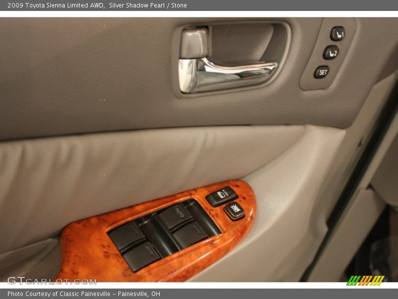 Silver Shadow Pearl / Stone 2009 Toyota Sienna Limited AWD