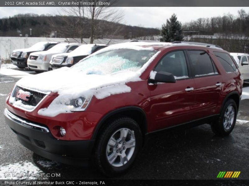 Crystal Red Tintcoat / Ebony 2012 GMC Acadia SLE AWD