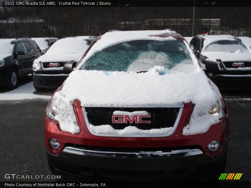 Crystal Red Tintcoat / Ebony 2012 GMC Acadia SLE AWD