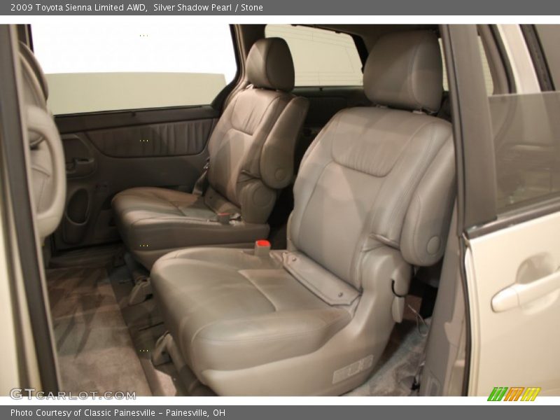 Silver Shadow Pearl / Stone 2009 Toyota Sienna Limited AWD