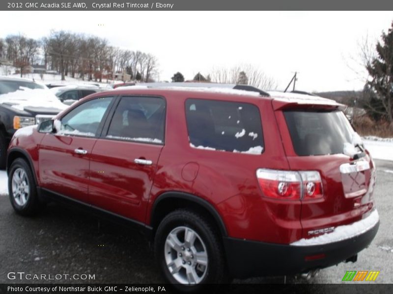 Crystal Red Tintcoat / Ebony 2012 GMC Acadia SLE AWD