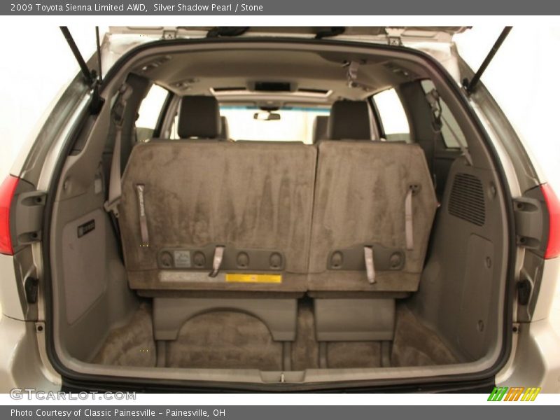 Silver Shadow Pearl / Stone 2009 Toyota Sienna Limited AWD