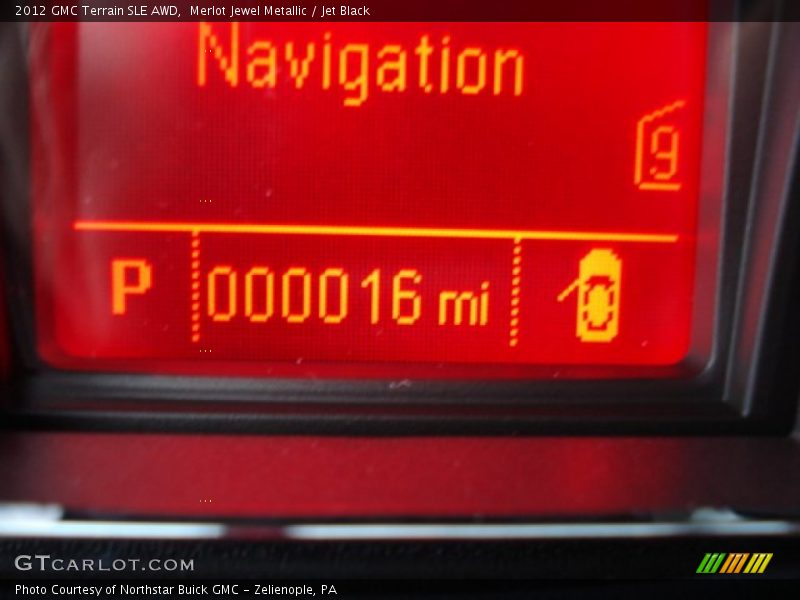 Merlot Jewel Metallic / Jet Black 2012 GMC Terrain SLE AWD